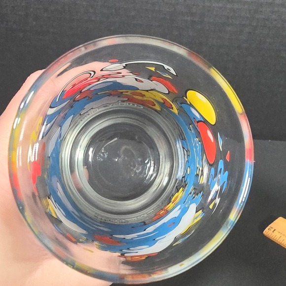 Vintage 1983‎ Smurf Glass Peyo Clumsy Smurf Cartoon Drinking Cup Collectible - Picture 9 of 10